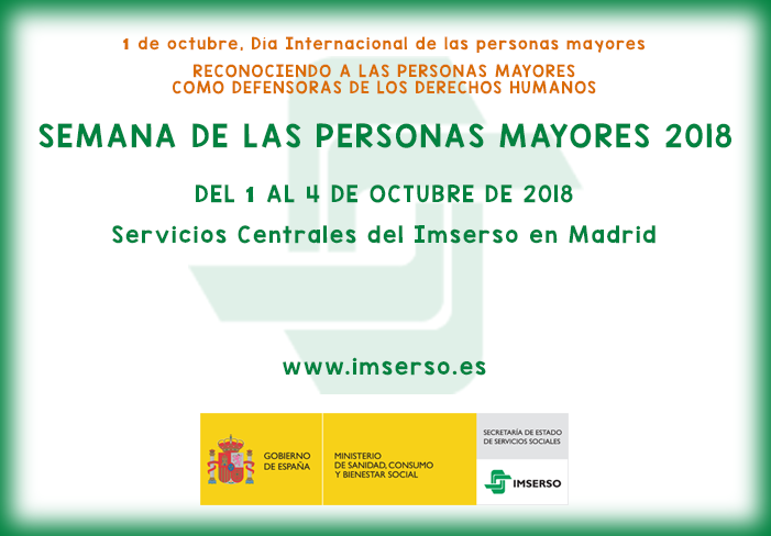 IMSERSO – Semana de las personas mayores 2018